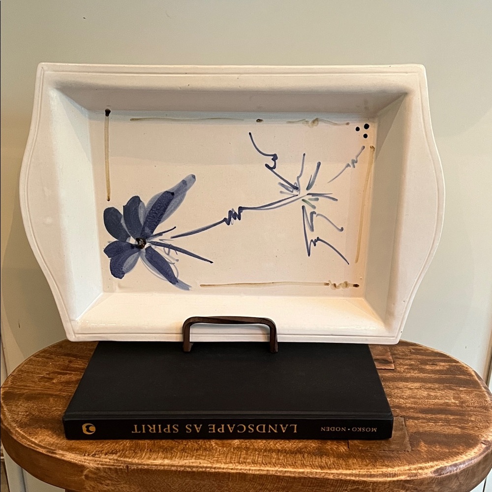 Elegant Blue and White serving platter